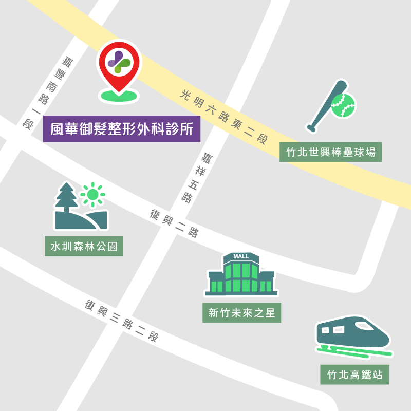 診所位置圖-新竹整形外科推薦