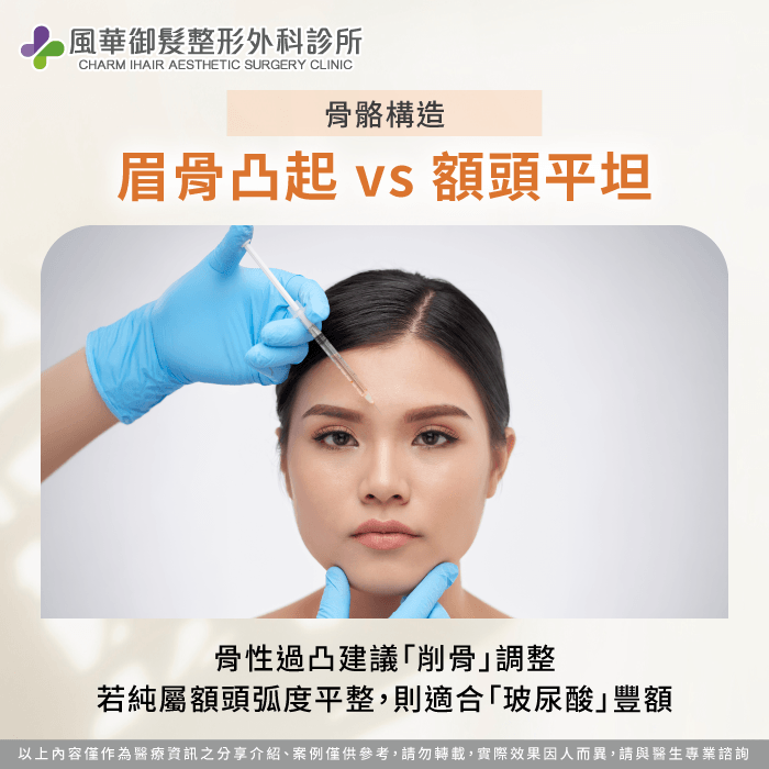 骨性過度前凸-眉骨上方凹陷