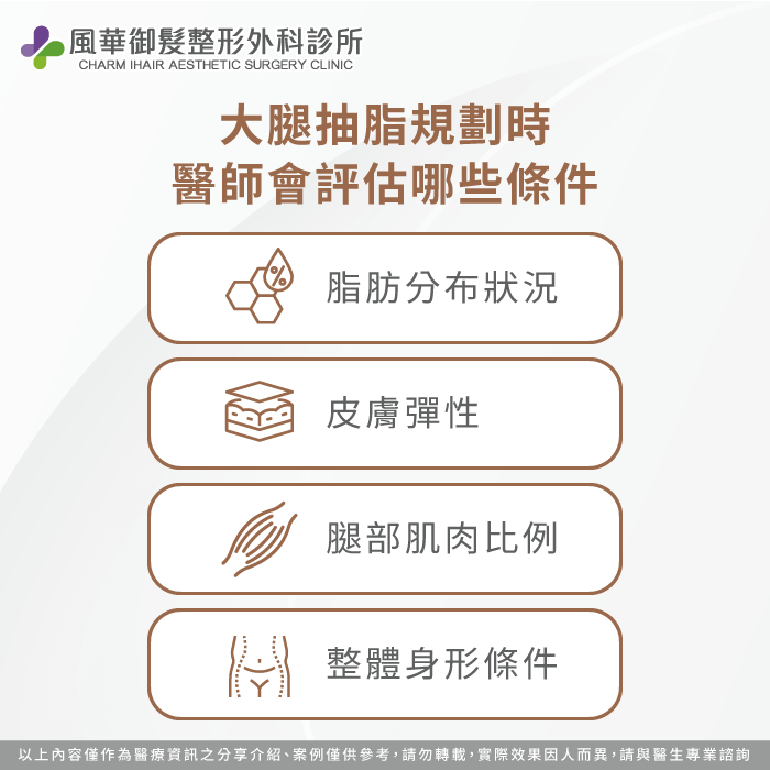 醫師會評估哪些條件-大腿抽脂 規劃